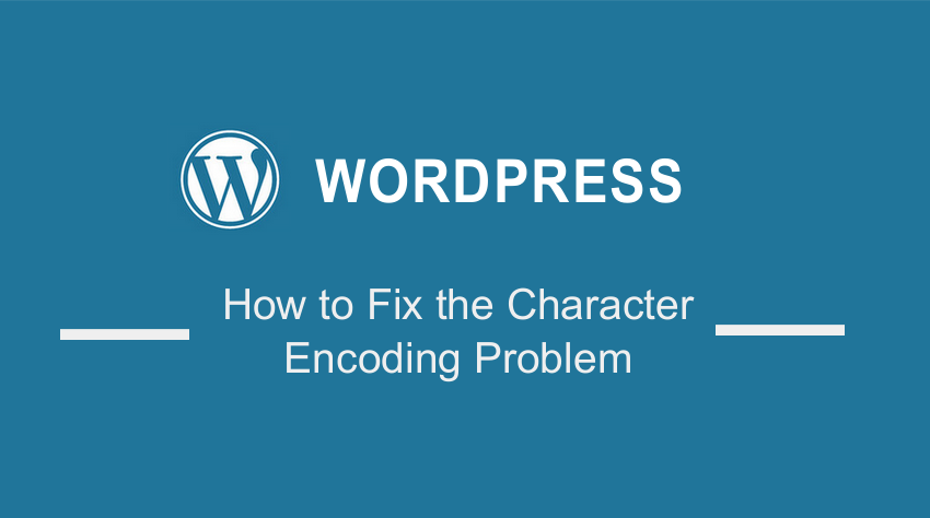 Character Encoding Problem in WordPress1